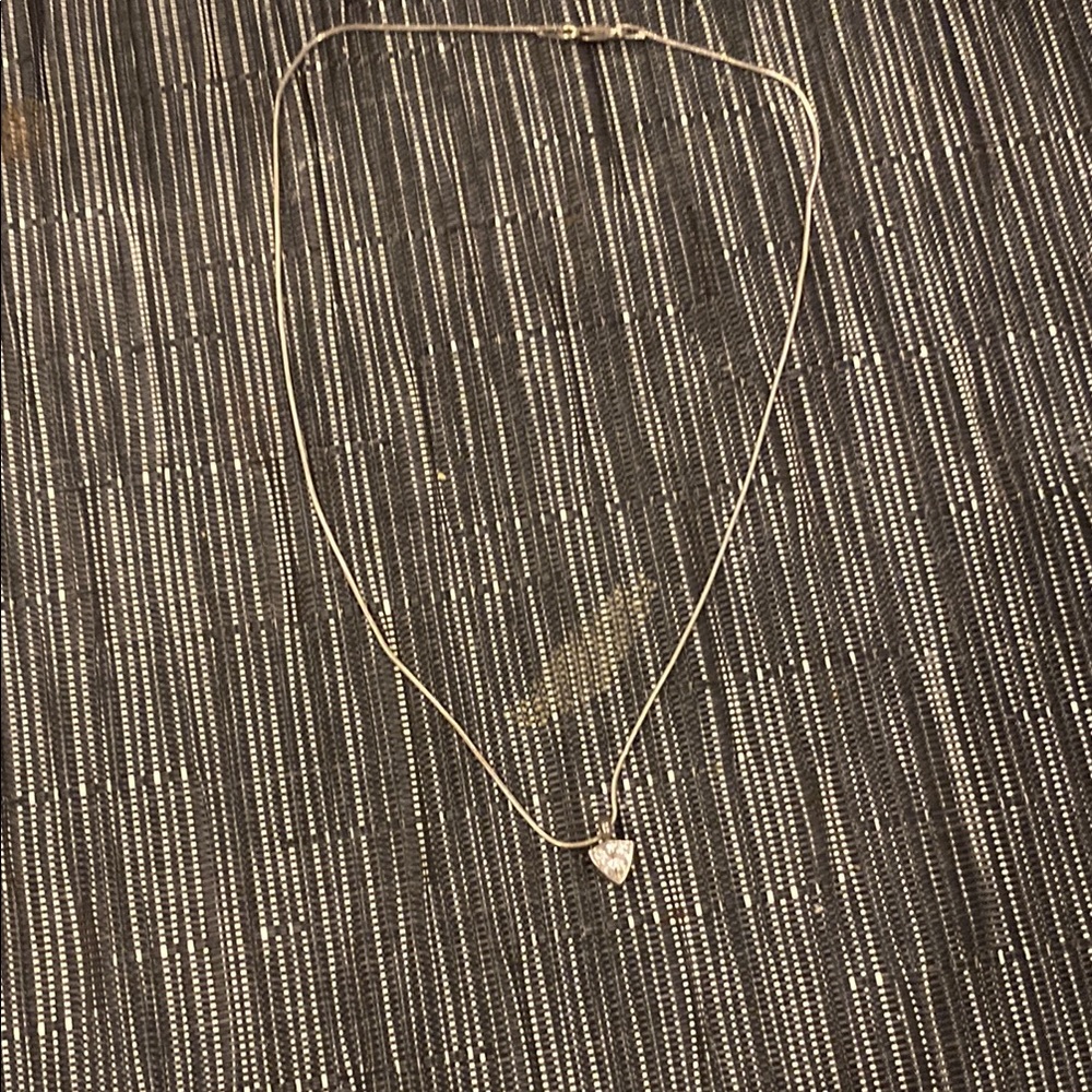 Elegant Silver Heart Pendant Necklace